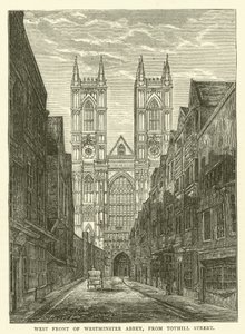 West front of Westminster Abbey, from Tothill Street by English School