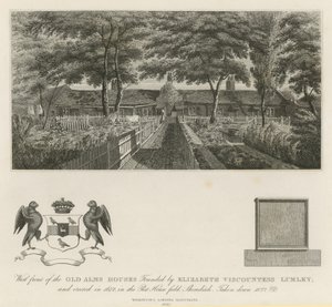 West Front of the Old Alms Houses Founded by Elizabeth Viscountess Lumley