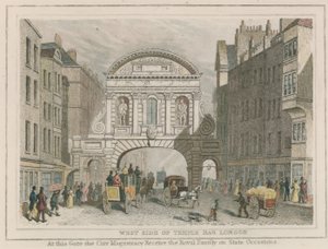 West Side of Temple Bar by English School