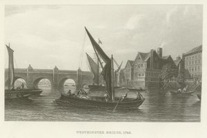 Westminster Bridge, 1745 by English School