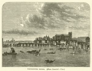 Westminster Bridge, from Canaletti