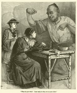 "What do you wish? I am ready to obey you as your slave" by English School