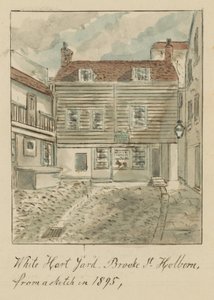 White Hard Yard, Brooke Street, Holborn, London, from a sketch in 1895