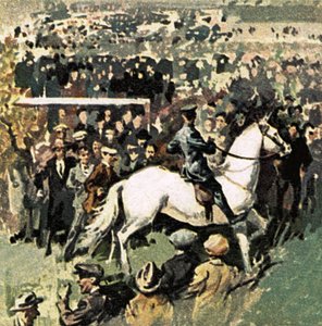 White Horse at the 1923 Cup Final at Wembley by English School