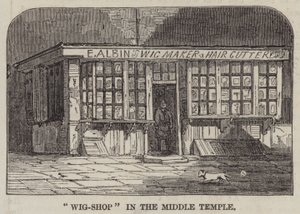 "Wig-Shop" in the Middle Temple by English School