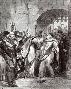 William Longchamp and Hugh de Pudsey by English School