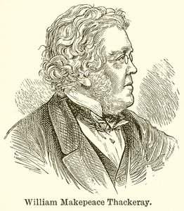 William Makepeace Thackeray by English School