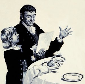 William Turner Shows His Delighted Father a Drawing of a Lion by English School