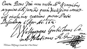 William Wolfgang by English School
