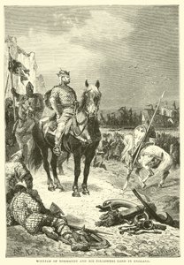 William of Normandy and his followers land in England