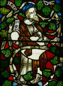 Window depicting Ezekiel