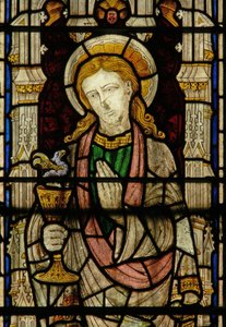 Window depicting St John by English School