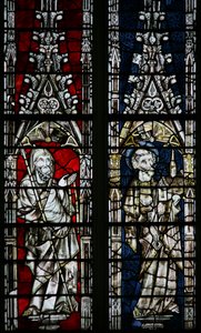 Window depicting St Peter, St Thomas by English School