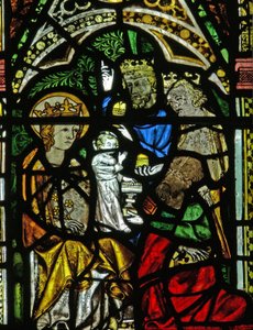 Window N2 depicting the Adoration of the Magi