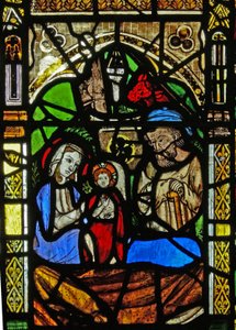 Window N2 depicting the Nativity