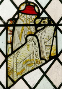 Window depicting St Jerome by English School