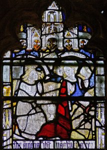 Window depicting the Annunciation by English School