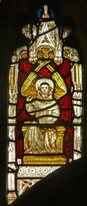 Window depicting the angelic Hierarchy: angel
