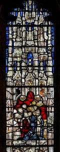 Window depicting a canopy