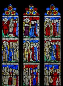 Window S5 depicting the Angelic Hierarchy by English School