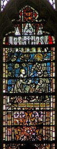 Window depicting a Resurrection scene: Noli Me Tangere by English School