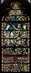 Window depicting the Adoration of the Magi by English School