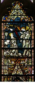 Window depicting the Annunciation by English School