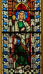 Window depicting St. Margaret by English School