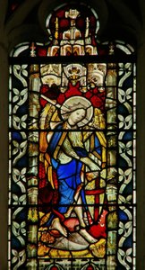 Window depicting St. Michael