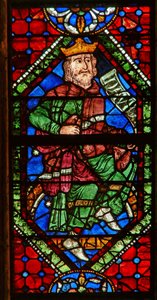 Window depicting a genealogical figure: David