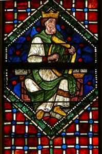 Window depicting a genealogical figure: David