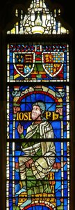 Window depicting a genealogical figure: Joseph by English School