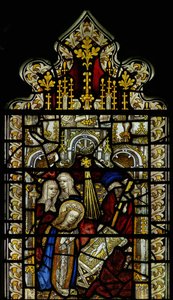 Window depicting the Nativity