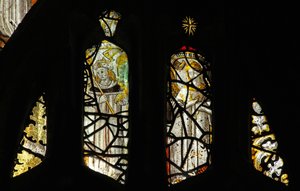 Window 1 depicting the angelic hierarchy: archangels