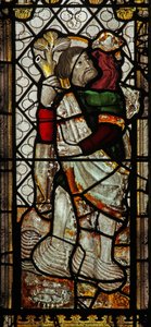 Window 3 depicting St. Christopher by English School