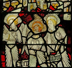 Window depicting the angelic Hierarchy: Cherubim by English School