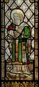 Window depicting St Stephen by English School