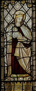 Window depicting the Virgin and Child