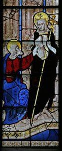Window s4 depicting the doubting St Thomas