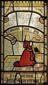 Window depicting a donor - Calloway by English School