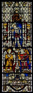 Window w12 depicting Corpus Christi by English School