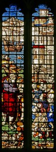 Window w23 depicting St Paul bids farewell by English School