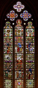 Window w26 depicting St Nicholas by English School