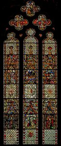 Window w37 depicting the Childhood of Christ by English School