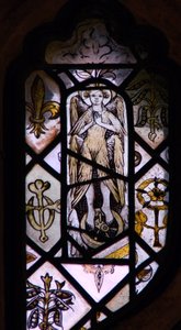 Window w3 depicting an angel