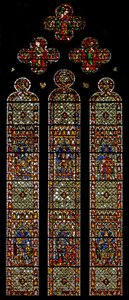 Window w41 depicting the Bell Founders Window by English School
