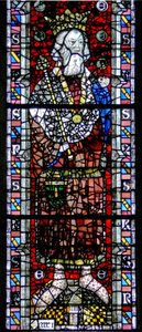 Window depicting St Edward the Confessor by English School