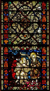 Window depicting the Harrowing of Hell by English School
