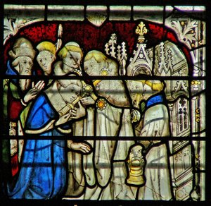 Window W5 depicting a scene from the life of St William