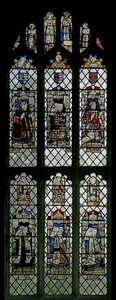 Window w5 depicting the fifth window from the west end of the north aisle by English School